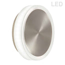 Dainolite 12W Wall Sconce Satin Chrome with Frosted Acrylic Diffuser TOP-612LEDW-SC