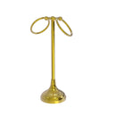 Allied Brass Vanity Top 2 Ring Guest Towel Holder TR-12-PB