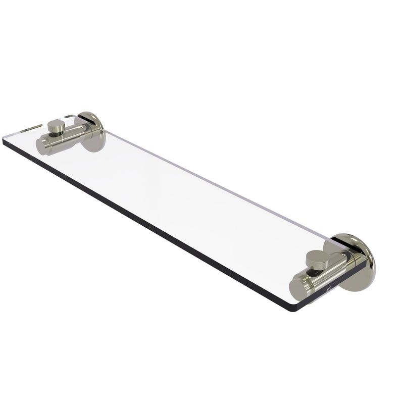 Allied Brass Tribecca Collection 22 Inch Glass Vanity Shelf with Beveled Edges TR-1-22-PNI