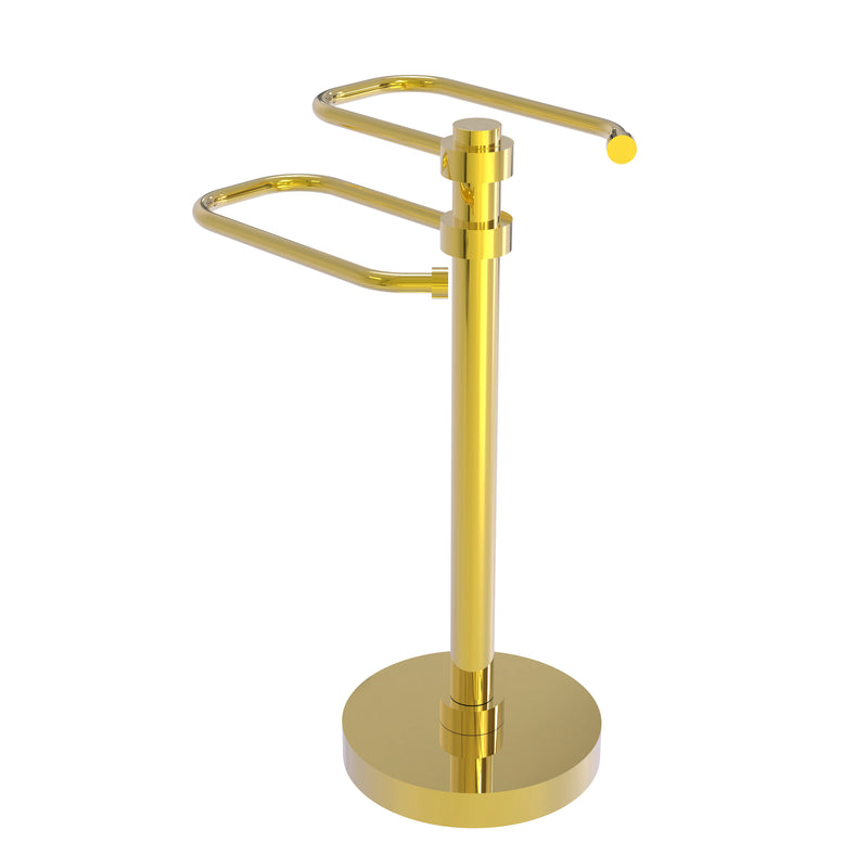Allied Brass Free Standing Two Arm Guest Towel Holder TS-15-PB