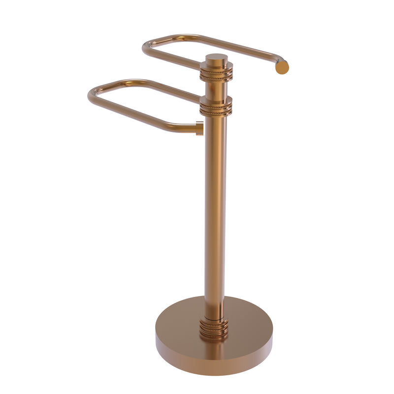 Allied Brass Free Standing Two Arm Guest Towel Holder TS-15D-BBR