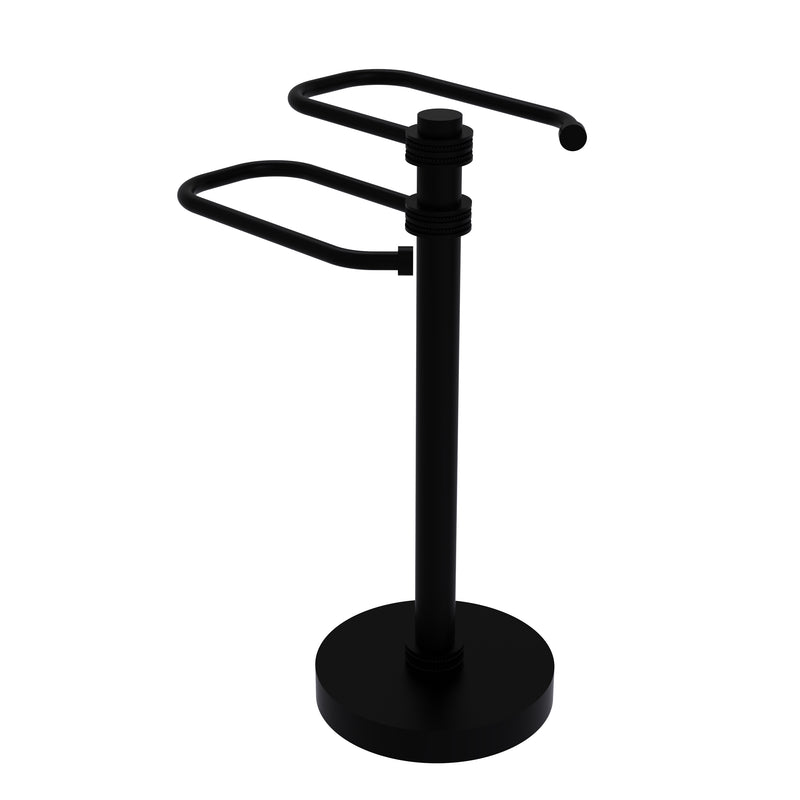 Allied Brass Free Standing Two Arm Guest Towel Holder TS-15D-BKM