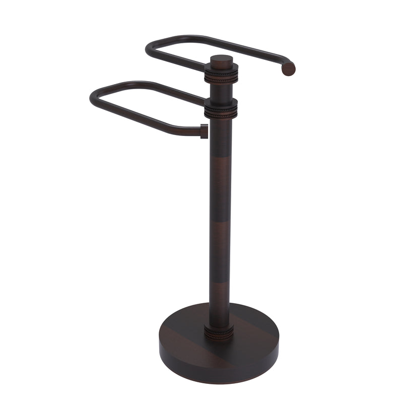 Allied Brass Free Standing Two Arm Guest Towel Holder TS-15D-VB