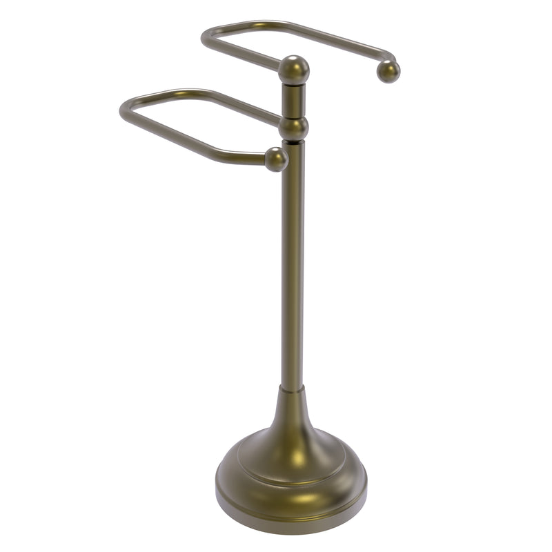 Allied Brass Free Standing Two Arm Guest Towel Holder TS-16-ABR