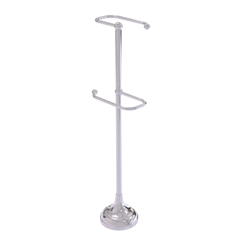Allied Brass Free Standing Two Roll Toilet Tissue Stand TS-29-PC