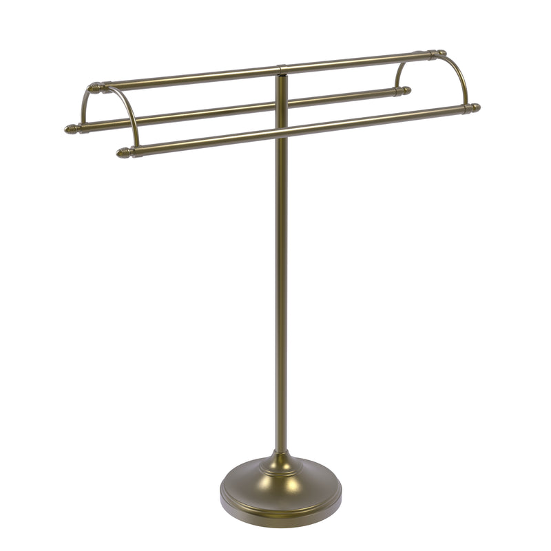 Allied Brass Free Standing Double Arm Towel Holder TS-30-ABR