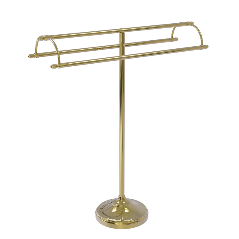 Allied Brass Free Standing Double Arm Towel Holder TS-30-UNL