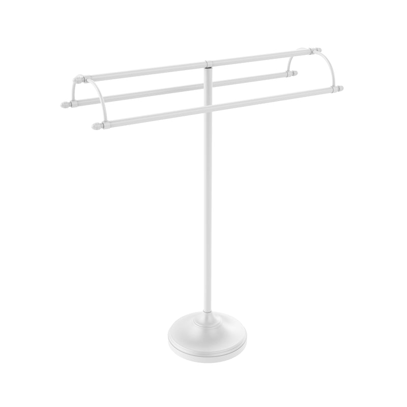 Allied Brass Free Standing Double Arm Towel Holder TS-30-WHM