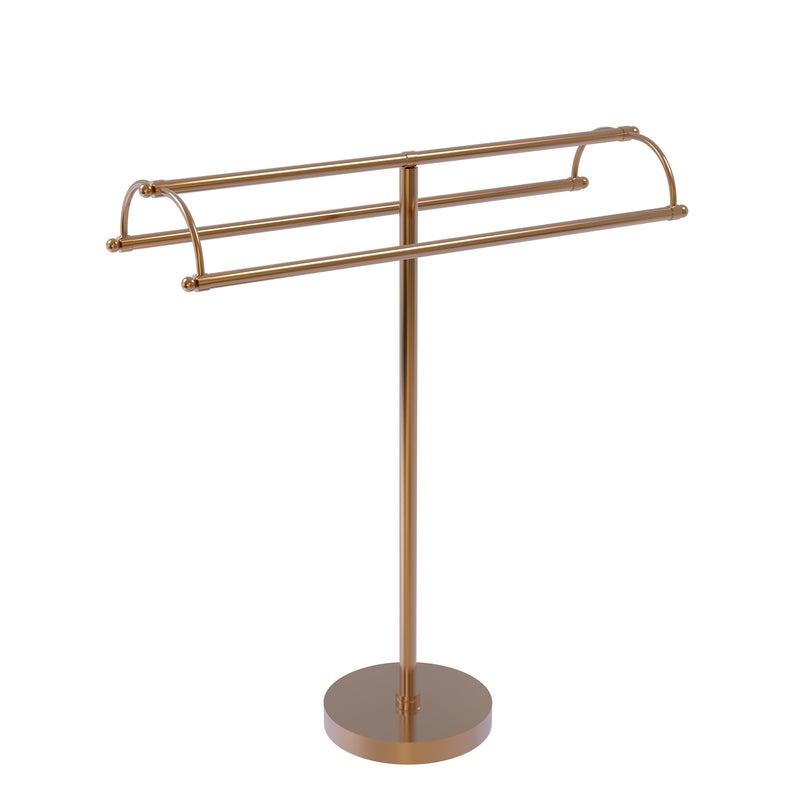 Allied Brass Free Standing Double Arm Towel Holder TS-31-BBR