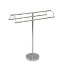 Allied Brass Free Standing Double Arm Towel Holder TS-31-SN