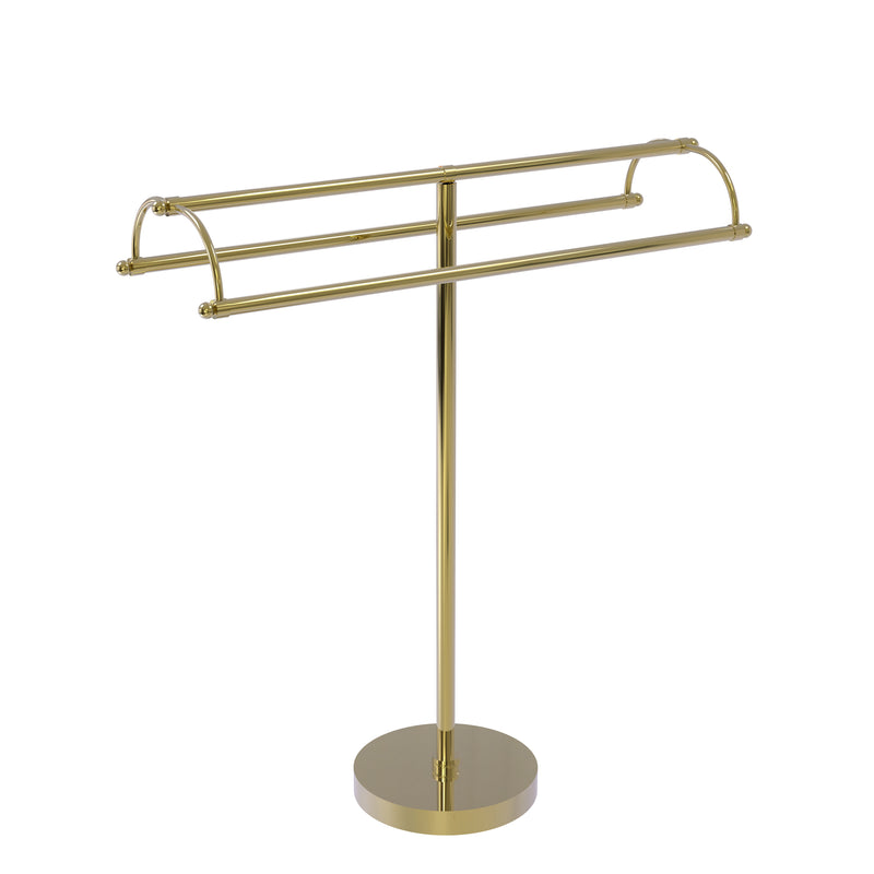 Allied Brass Free Standing Double Arm Towel Holder TS-31-UNL