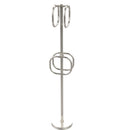 Allied Brass Towel Stand with 4 Integrated Towel Rings TS-40-PNI