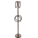 Allied Brass Towel Stand with 4 Integrated Towel Rings TS-40-VB