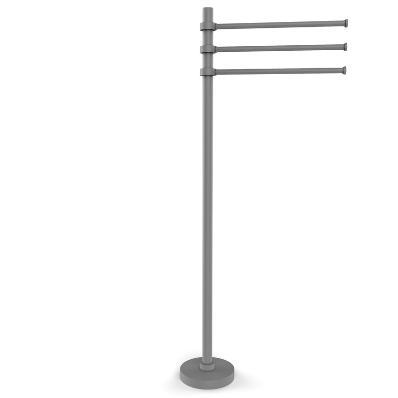 Allied Brass Towel Stand with 3 Pivoting 12 Inch Arms TS-45-GYM
