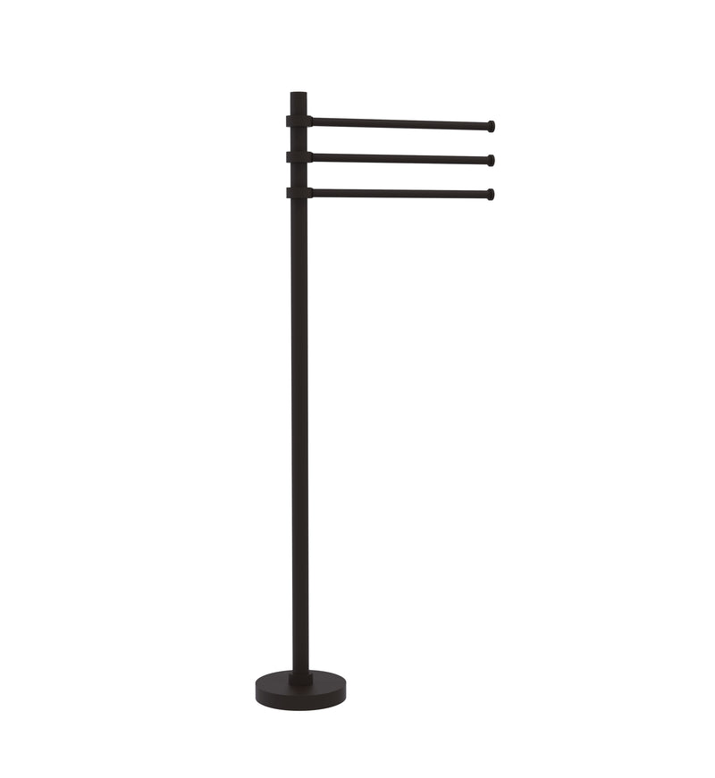 Allied Brass Towel Stand with 3 Pivoting 12 Inch Arms TS-45-ORB
