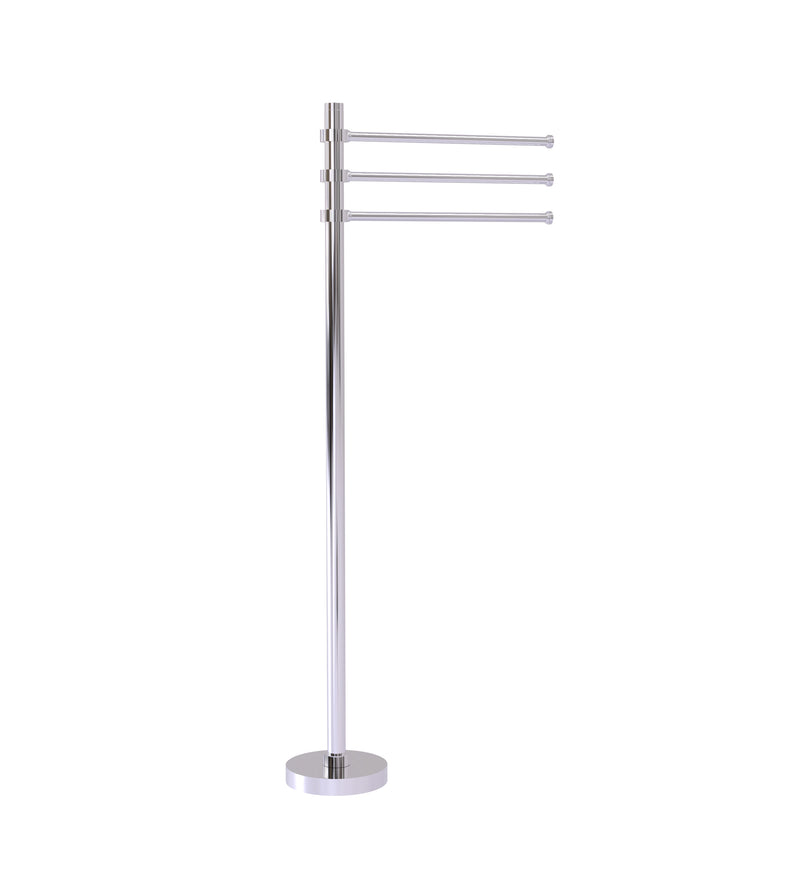 Allied Brass Towel Stand with 3 Pivoting 12 Inch Arms TS-45-PC