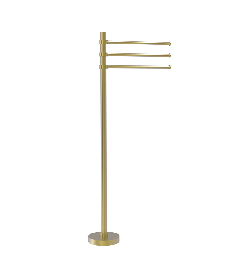 Allied Brass Towel Stand with 3 Pivoting 12 Inch Arms TS-45-SBR
