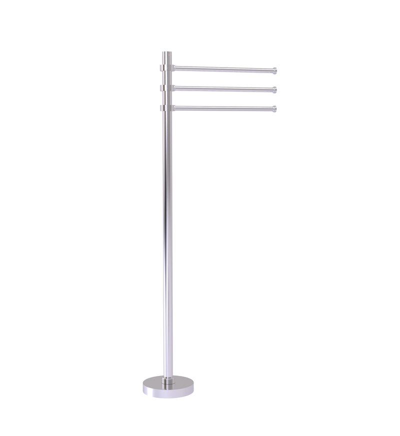 Allied Brass Towel Stand with 3 Pivoting 12 Inch Arms TS-45-SCH