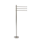 Allied Brass Towel Stand with 3 Pivoting 12 Inch Arms TS-45-SN
