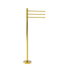 Allied Brass Towel Stand with 3 Pivoting 12 Inch Arms TS-45D-PB