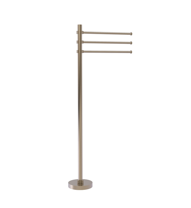 Allied Brass Towel Stand with 3 Pivoting 12 Inch Arms TS-45D-PEW
