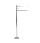 Allied Brass Towel Stand with 3 Pivoting 12 Inch Arms TS-45D-SN