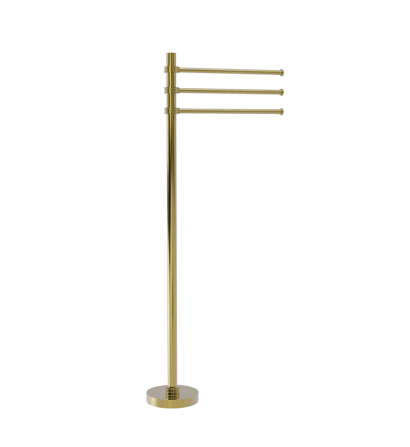 Allied Brass Towel Stand with 3 Pivoting 12 Inch Arms TS-45D-UNL