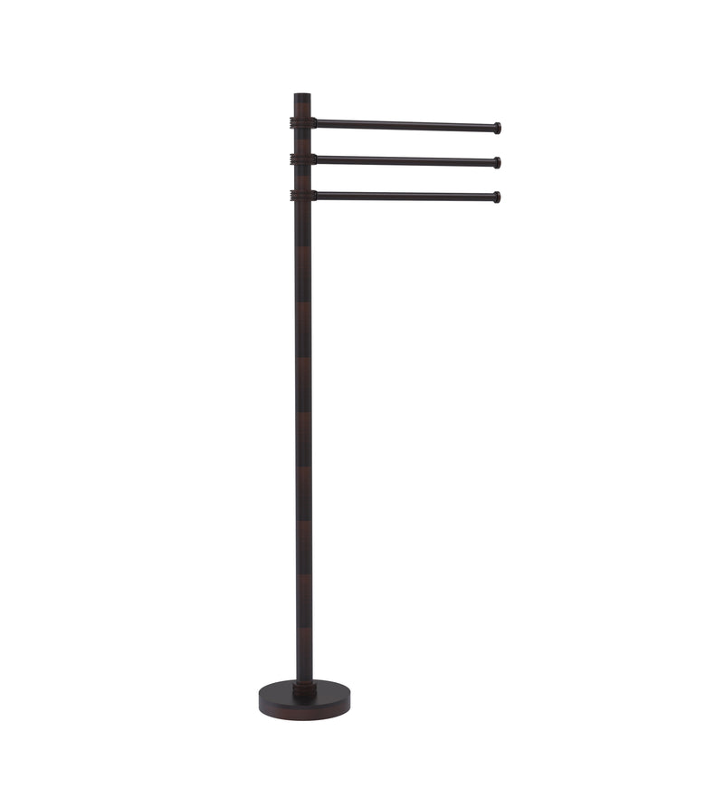 Allied Brass Towel Stand with 3 Pivoting 12 Inch Arms TS-45D-VB
