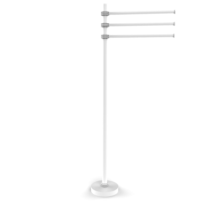 Allied Brass Towel Stand with 3 Pivoting 12 Inch Arms TS-45D-WHM