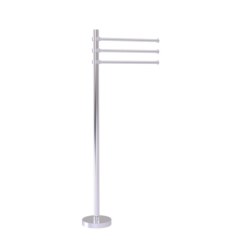 Allied Brass Towel Stand with 3 Pivoting 12 Inch Arms TS-45G-SCH