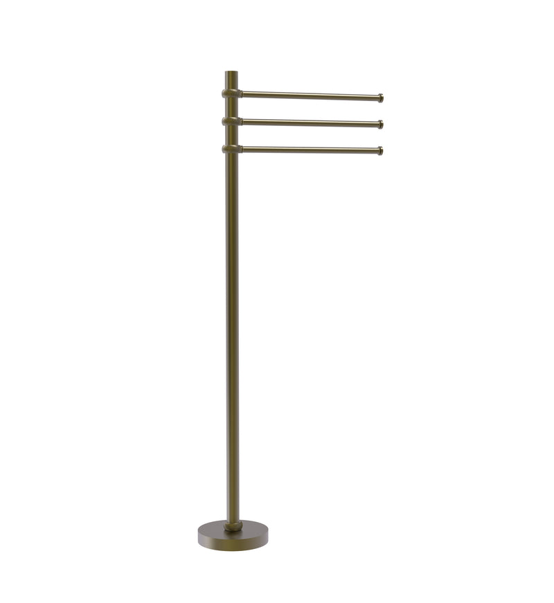 Allied Brass Towel Stand with 3 Pivoting 12 Inch Arms TS-45T-ABR