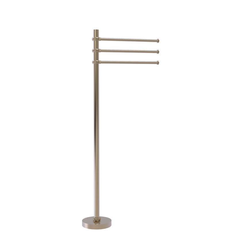 Allied Brass Towel Stand with 3 Pivoting 12 Inch Arms TS-45T-PEW