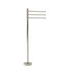 Allied Brass Towel Stand with 3 Pivoting 12 Inch Arms TS-45T-PNI