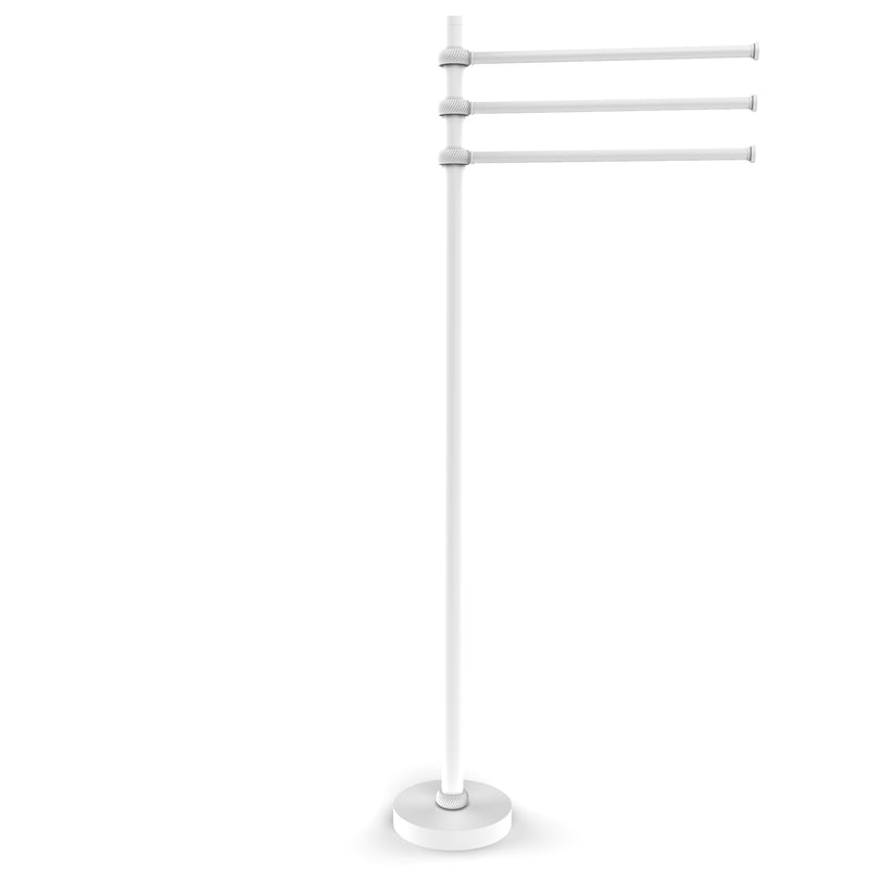 Allied Brass Towel Stand with 3 Pivoting 12 Inch Arms TS-45T-WHM
