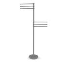 Allied Brass Towel Stand with 6 Pivoting 12 Inch Arms TS-50-GYM
