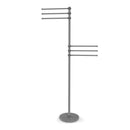 Allied Brass Towel Stand with 6 Pivoting 12 Inch Arms TS-50D-GYM