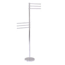 Allied Brass Towel Stand with 6 Pivoting 12 Inch Arms TS-50D-PC
