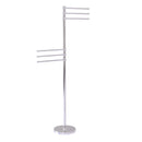 Allied Brass Towel Stand with 6 Pivoting 12 Inch Arms TS-50G-PC