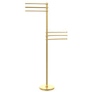 Allied Brass Towel Stand with 6 Pivoting 12 Inch Arms TS-50T-PB