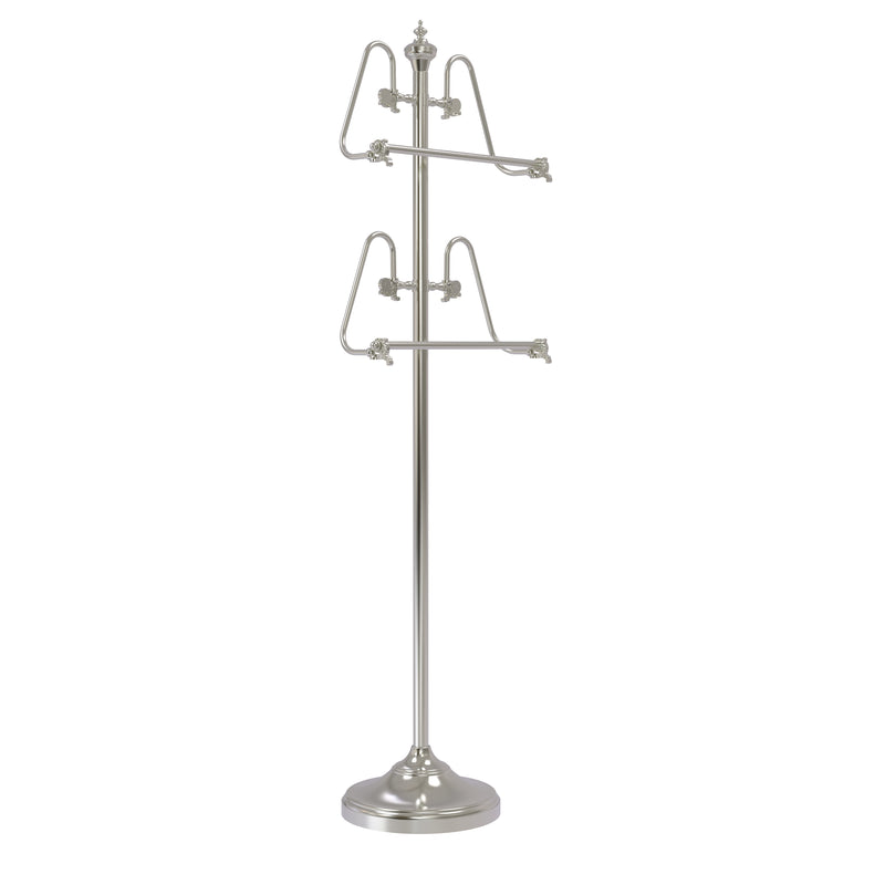 Allied Brass Foor Standing 49 Inch Towel Stand TS-6-SN