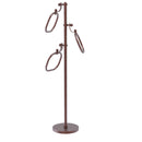 Allied Brass Towel Stand with 9 Inch Oval Towel Rings TS-83D-CA