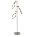 Allied Brass Towel Stand with 9 Inch Oval Towel Rings TS-83D-PEW