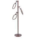 Allied Brass Towel Stand with 9 Inch Oval Towel Rings TS-83G-CA