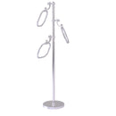 Allied Brass Towel Stand with 9 Inch Oval Towel Rings TS-83G-SCH