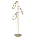 Allied Brass Towel Stand with 9 Inch Oval Towel Rings TS-83T-SBR
