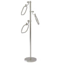 Allied Brass Towel Stand with 9 Inch Oval Towel Rings TS-83T-SN