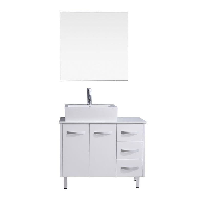 Modern Fittings Tilda 36" Single Bath Vanity and Square Sink with Faucet