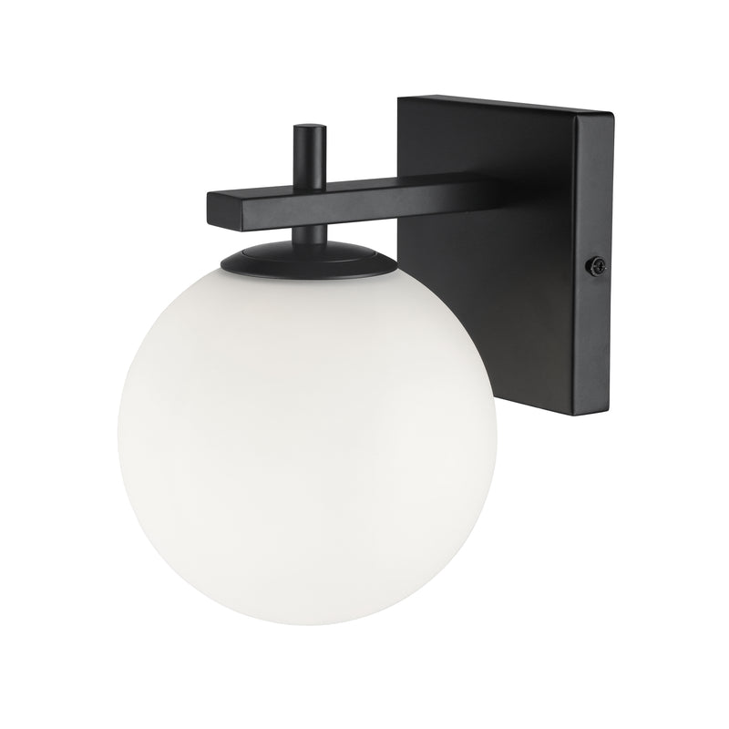 Dainolite 1 Light Halogen Wall Sconce Matte Black VAD-51W-MB