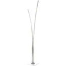 Dainolite 34W Floor Lamp Silver with White Acrylic Diffuser VIN-6536LEDF-SV