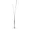Dainolite 34W Floor Lamp Silver with White Acrylic Diffuser VIN-6536LEDF-SV